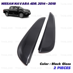 คิ้วเสาประตูท้าย 1 ชิ้น สีดำเงา สำหรับ Nissan Navara NP300 D23 ปี 2014-2022